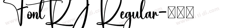 FontRJ Regular字体转换 FontRJ Regular字体转换
